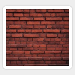 Red bricks wall pattern Sticker